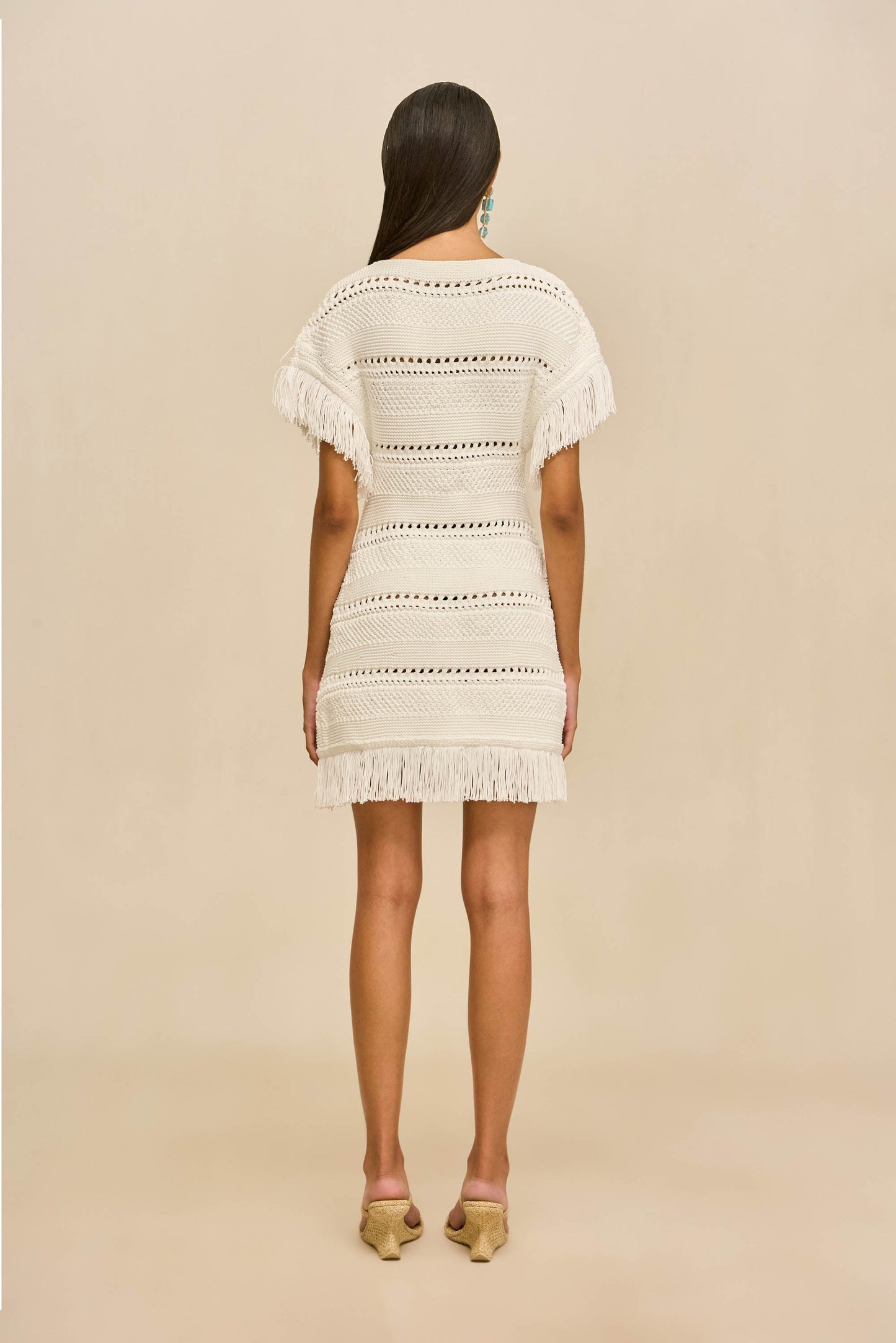 MAREN KNIT DRESS - OFF WHITE