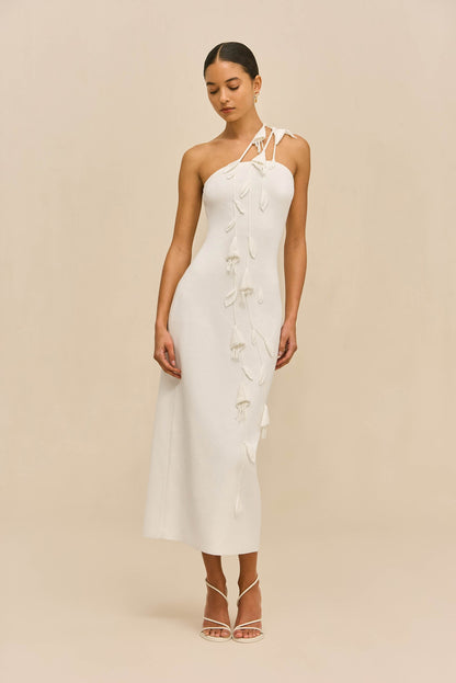 JILLY KNIT DRESS - OFF WHITE