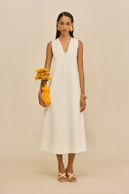 VIOLLET KNIT DRESS - OFF WHITE
