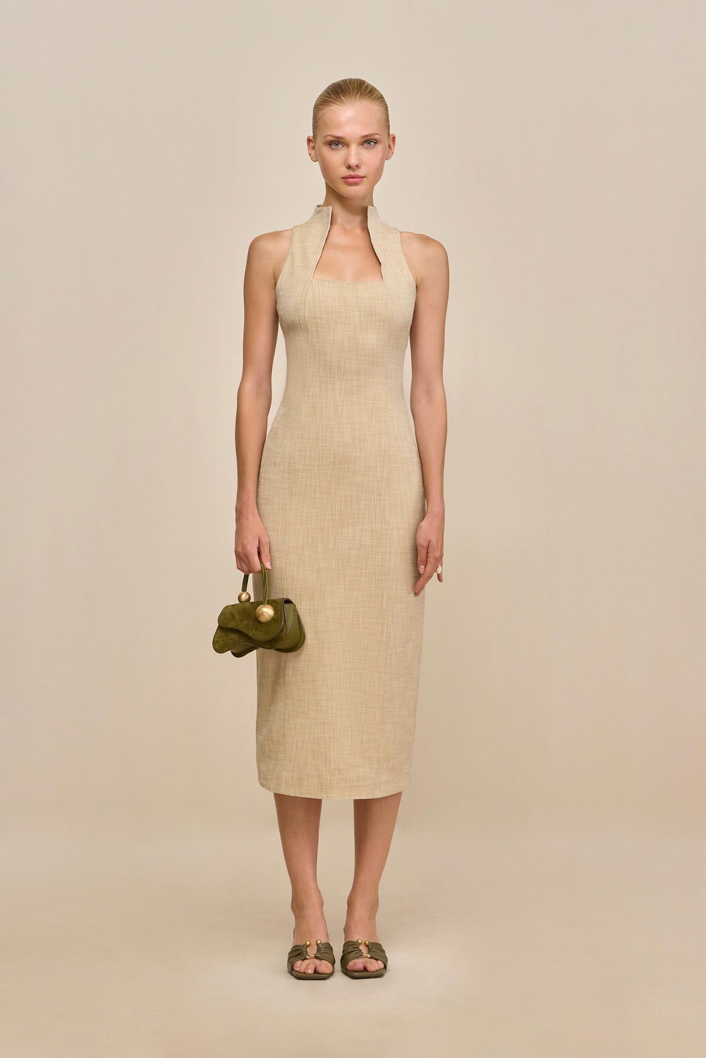 RITA DRESS - ECRU