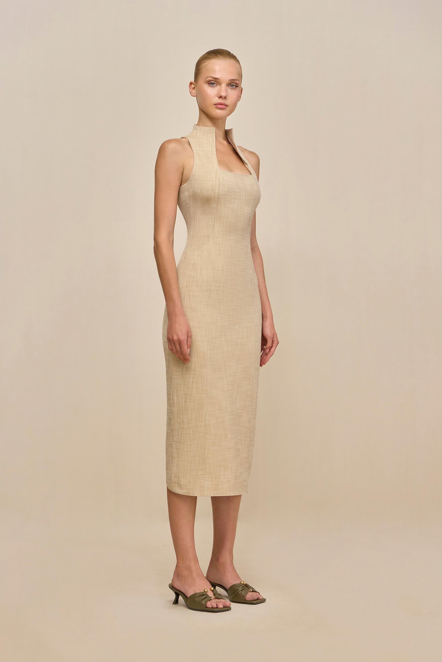RITA DRESS - ECRU