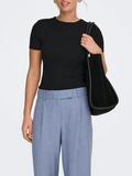 ONLY Short Sleeve Ribbed Tee